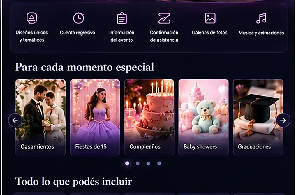 Datos del evento — Invitaciones digitales