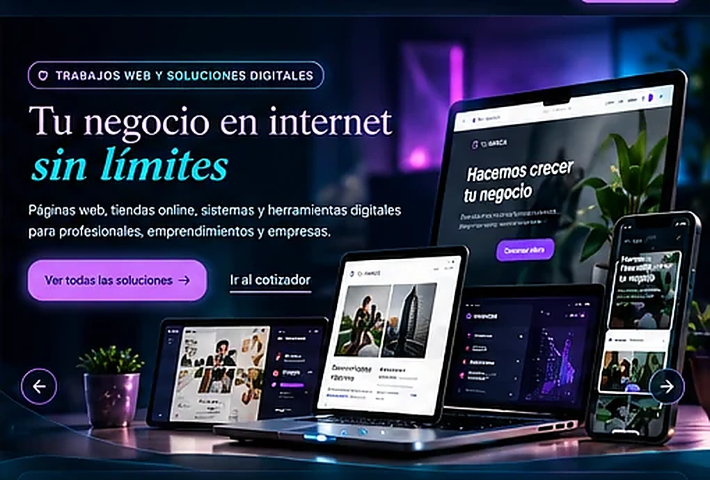 Sitios y portfolios — Trabajos web y soluciones digitales